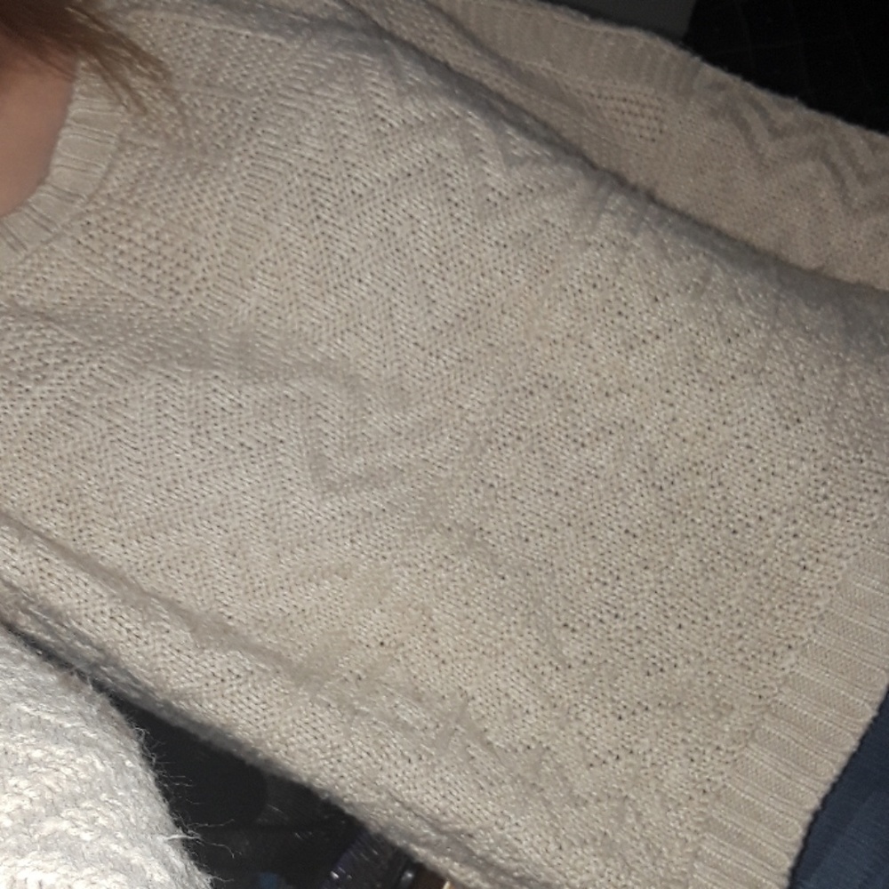 Tan cropped sweater